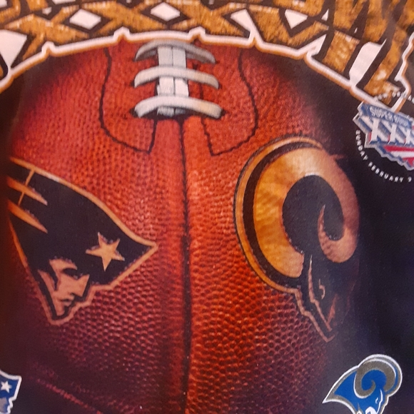 Super Bowl XXXVI Pat's beat Rams #1 of 7 for The GOAT  Size Adult L (42-44) - Picture 7 of 7